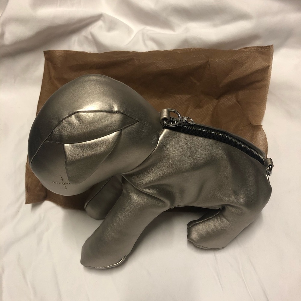Cute Metallic Dog Shaped Purse